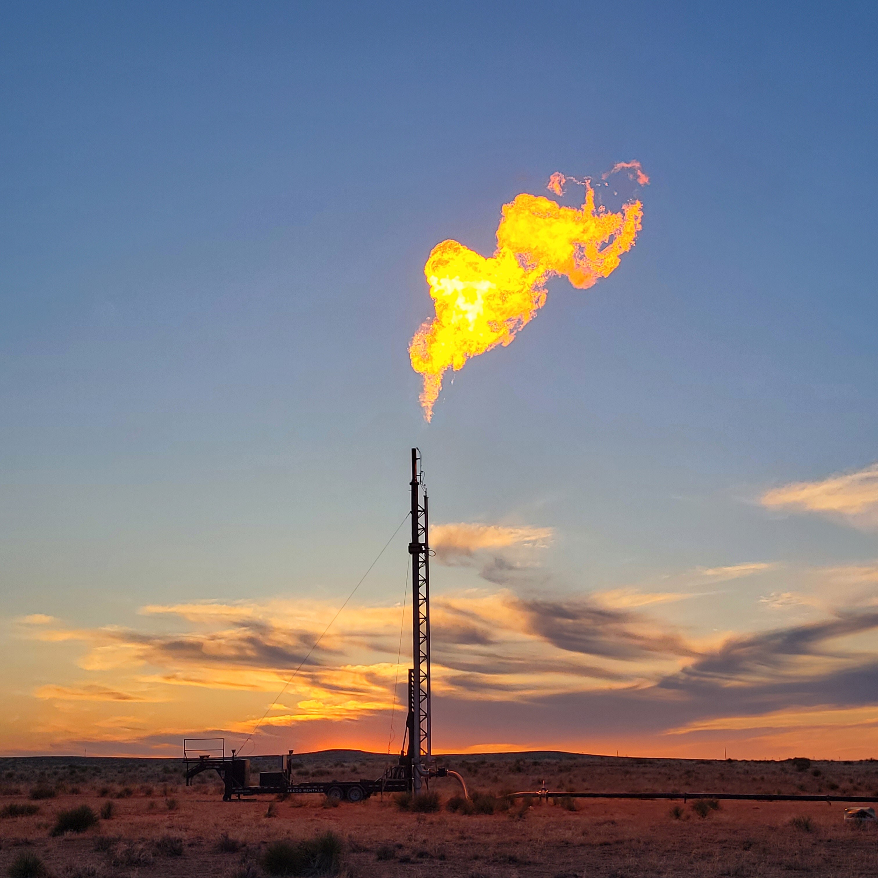 Rental Flare in Field